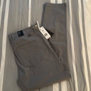 Adidas Go-To 5 pocket golf pants, NWT! Grey